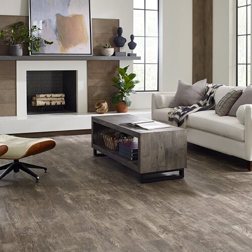 Paramount Plus luxury vinyl plank in living room